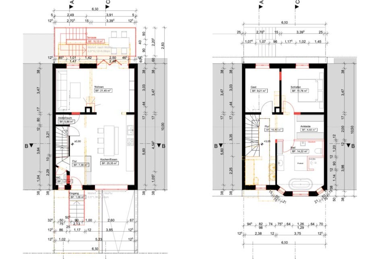 historisches Reihenhaus